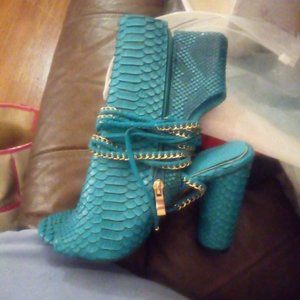 Turquoise blue snake